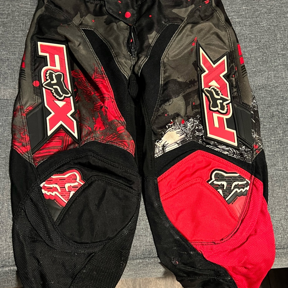 FOX racing youth riding pants.